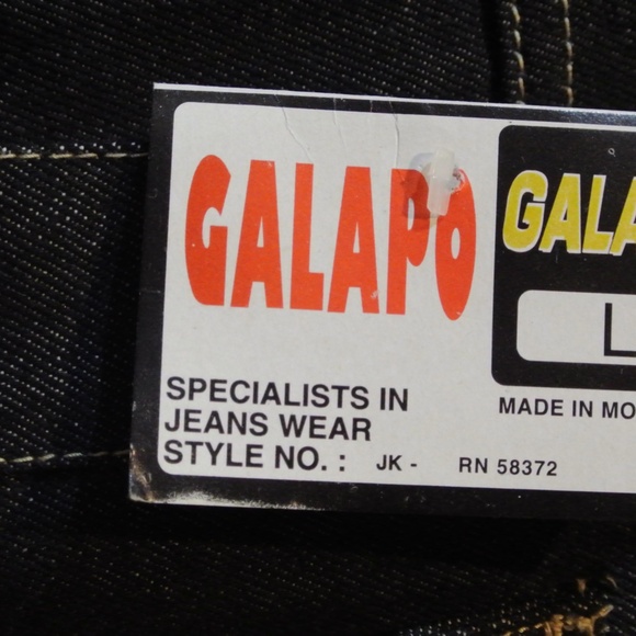 VINTAGE GALAPO DARK JEAN JACKET SIZE LARGE - Picture 4 of 4